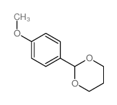 2-(4-甲氧基苯基)-1,3-二氧六环 结构式