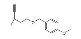 Benzene, 1-methoxy-4-[[[(3R)-3-methyl-4-pentyn-1-yl]oxy]methyl]- 结构式
