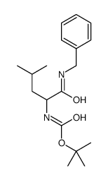 (R)-1-(苄基氨基)-4-甲基-1-氧代-2-戊基氨基甲酸叔丁酯 结构式