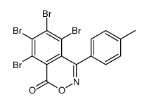 5,6,7,8-四溴-4-(4-甲基苯基)-2,3-苯并恶嗪-1-酮 结构式
