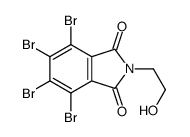 4,5,6,7-四溴-2-(2-羟乙基)异吲哚-1,3-二酮 结构式