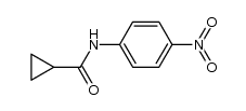 N-(4-硝基苯基)环丙烷甲酰胺 结构式