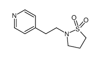 Pyridine, 4-[2-(1,1-dioxido-2-isothiazolidinyl)ethyl]- 结构式