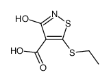 5-(乙硫基)-3-氧代-2,3-二氢异噻唑-4-羧酸 结构式