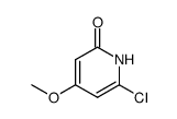 6-氯-4-甲氧基-1H-吡啶-2-酮 结构式