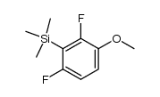 1,3-二氟-4-甲氧基-2-(三甲基甲硅烷基)苯 结构式