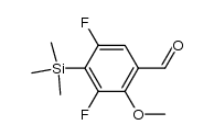 Benzaldehyde, 3,5-difluoro-2-methoxy-4-[(trimethylsilyl)oxy]- 结构式