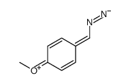 1-(重氮甲基)-4-甲氧基苯 结构式