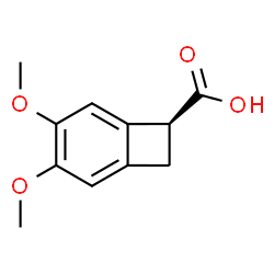 (S)-3,4-二甲氧基双环[4.2.0]辛-1,3,5-三烯-7-羧酸 结构式