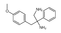 3-(4-甲氧基苯基)-2-苯基-1,2-丙二胺 结构式