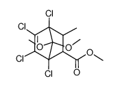 Bicyclo[2.2.1]hept-5-ene-2-carboxylic acid, 1,4,5,6-tetrachloro-7,7-dimethoxy-3-methyl-, methyl ester 结构式