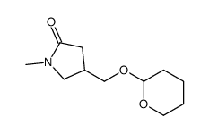 2-Pyrrolidinone, 1-methyl-4-[[(tetrahydro-2H-pyran-2-yl)oxy]methyl]- 结构式