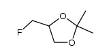 4-(氟甲基)-2,2-二甲基-1,3-二氧戊环 结构式