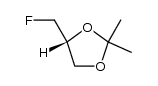 1,3-Dioxolane, 4-(fluoromethyl)-2,2-dimethyl-, (4R)- 结构式