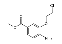4-氨基-3-(2-氯乙氧基)苯甲酸甲酯 结构式