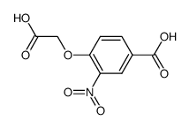 4-羧甲氧基-3-硝基苯甲酸 结构式