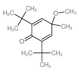 2,6-二叔丁基-4-甲氧基-4-甲基-2,5-环己二烯-1-酮 结构式