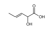 (E)-2-羟基-3-戊烯酸 结构式
