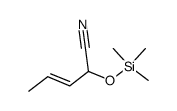 3-Pentenenitrile, 2-[(trimethylsilyl)oxy]-, (3E)- 结构式