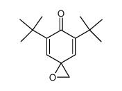 5,7-二叔丁基-1-氧杂螺[2.5]辛-4,7-二烯-6-酮 结构式