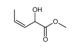 (3E)-2-羟基-3-戊烯酸甲酯 结构式