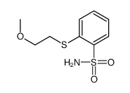 2-[(2-甲氧基乙基)硫代]苯磺酰胺 结构式