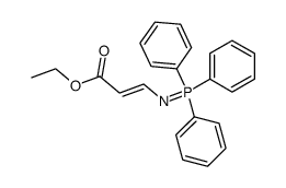 2-Propenoic acid, 3-[(triphenylphosphoranylidene)amino]-, ethyl ester 结构式