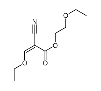 2-氰基-3-乙氧基丙烯酸-2-乙氧基乙酯 结构式