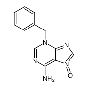 3-苄基-3H-嘌呤-6-胺 7-氧化物 结构式