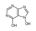 1,9-二氢-6H-嘌呤-6-酮 7-氧化物 结构式