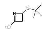 2-Azetidinone, 4-[(1,1-dimethylethyl)thio]- 结构式