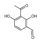 3-乙酰基-2,4-二羟基苯甲醛 结构式