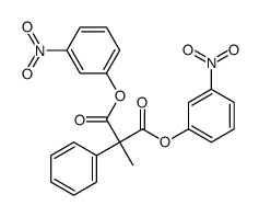 Propanedioic acid, methylphenyl-, bis(3-nitrophenyl) ester 结构式