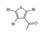 1-(2,4,5-三溴-3-噻吩基)乙酮 结构式