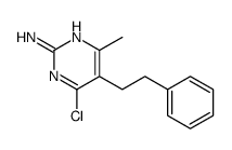 4-氯-6-甲基-5-(2-苯乙基)嘧啶-2-胺 结构式