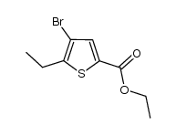 2-Thiophenecarboxylic acid, 4-bromo-5-ethyl-, ethyl ester 结构式
