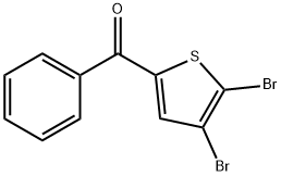 (4,5-二溴-2-噻吩基)苯基甲酮 结构式
