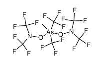 Methanamine, N,N'-[[methylbis(trifluoromethyl)arsoranylidene]bis(oxy)]bis[1,1,1-trifluoro-N-(trifluoromethyl)- (9CI) 结构式
