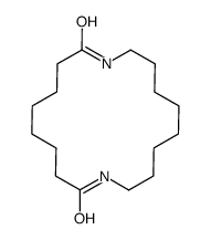 1,10-二氮杂环十八烷-2,9-二酮 结构式