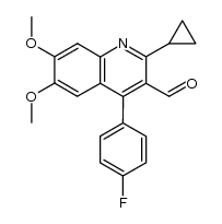 2-环丙基-4-(4-氟苯基)-6,7-二甲氧基喹啉-3-甲醛 结构式