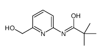 N-[6-(羟甲基)-2-吡啶基]-2,2-二甲基丙酰胺 结构式