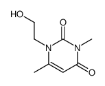 1-(2-羟乙基)-3,6-二甲基嘧啶-2,4-二酮 结构式