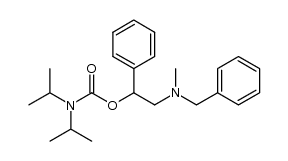 Carbamic acid, N,N-bis(1-methylethyl)-, 2-[methyl(phenylmethyl)amino]-1-phenylethyl ester 结构式