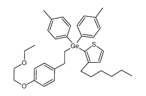 Germane, [2-[4-(2-ethoxyethoxy)phenyl]ethyl](3-hexyl-2-thienyl)bis(4-methylphenyl)- 结构式