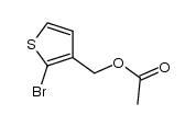 2-溴-3-噻吩甲醇乙酸酯 结构式