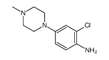 2-氯-4-(4-甲基哌嗪-1-基)苯胺 结构式