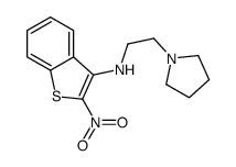 1-吡咯烷乙胺,N-(2-硝基苯并[b]噻吩-3-基)- 结构式
