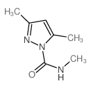 N,3,5-三甲基-1H-吡唑-1-甲酰胺 结构式