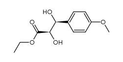 Benzenepropanoic acid, α,β-dihydroxy-4-methoxy-, ethyl ester, (αR,βS)- 结构式