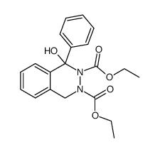 1,4-二氢-1-羟基-1-苯基-2,3-酞嗪二羧酸二乙酯 结构式